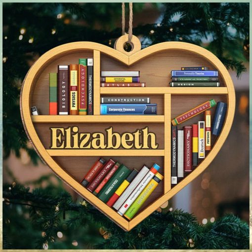 It’s A Good Day To Read   Personalized Custom Ornament   Wood Heart Shaped   Christmas Gift For Book Lovers