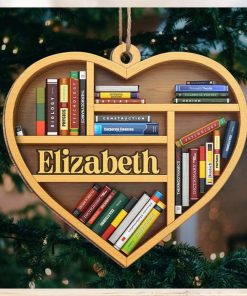 It's A Good Day To Read Personalized Custom Ornament Wood Heart Shaped Christmas Gift For Book Lovers