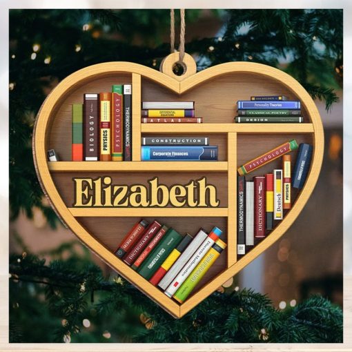 It’s A Good Day To Read   Personalized Custom Ornament   Wood Heart Shaped   Christmas Gift For Book Lovers