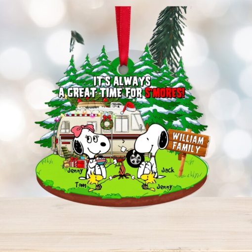 It’s Always A Great Time For S’mores, Personalized Camping Family Ornament, Christmas Gifts