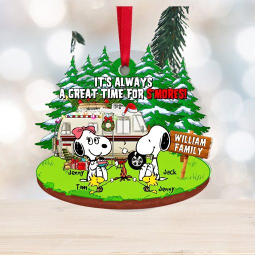 It’s Always A Great Time For S’mores, Personalized Camping Family Ornament