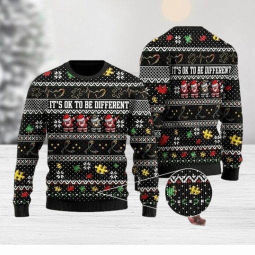 It’s Ok To Be Different Autism Ugly Christmas Sweater