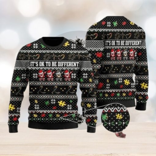 It’s Ok To Be Different Autism Ugly Christmas Sweater