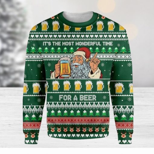 Its The Most Wonderful Occasion For A Beer Santa Ugly Christmas Sweater