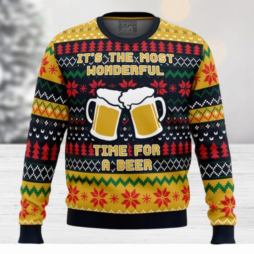 It’s The Most Wonderful Time For A Beer Parody Ugly Christmas Sweater