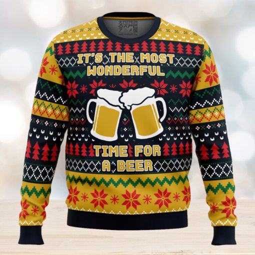 It’s The Most Wonderful Time For A Beer Parody Ugly Christmas Sweater