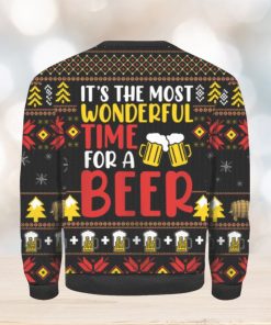 It’s The Most Wonderful Time For A Beer With Santa Claus Ugly Sweater Gift