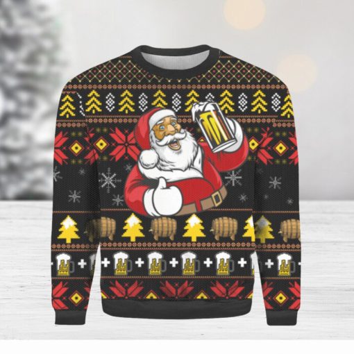 It’s The Most Wonderful Time For A Beer With Santa Claus Ugly Sweater