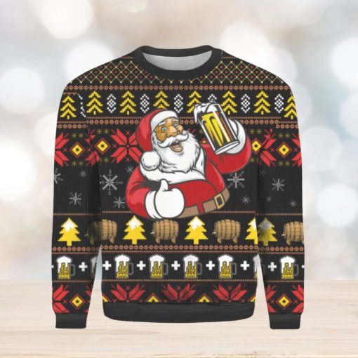 It’s The Most Wonderful Time For A Beer With Santa Claus Ugly Sweater