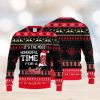 custom name las vegas raiders symbol wearing santa claus hat cute pattern ho ho ho all over print sweater gift christmas