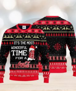 It’s The Most Wonderful Time For A Coca Cola 3D Ugly Christmas Sweater Unisex Sweater Christmas Gift