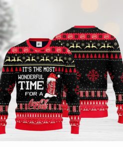 It’s The Most Wonderful Time For A Coca Cola 3D Ugly Christmas Sweater Unisex Sweater Christmas Gift