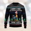 Santa Claus On Mountain Bike Ugly Christmas Sweater