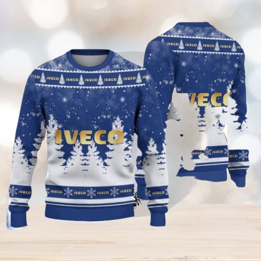 Iveco Logo Wearing Santa Hat Christmas Gift Ugly Christmas Sweater Christmas Gift Ideas