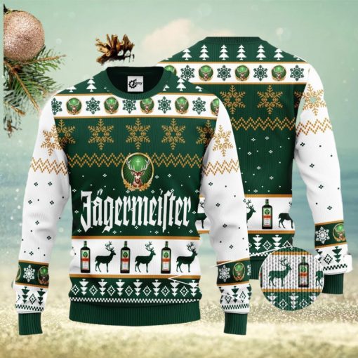 J’Germeister Snowflake Pattern 3D Ugly Christmas Sweater Unisex Sweater Christmas Gift