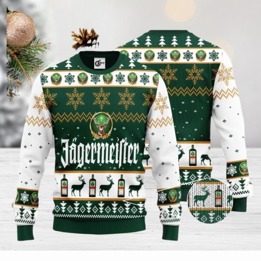 J’Germeister Snowflake Pattern 3D Ugly Christmas Sweater Unisex Sweater Christmas Gift