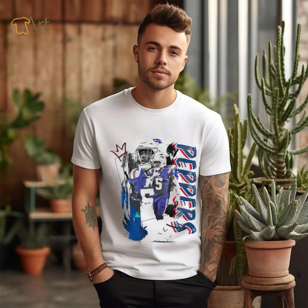 Jabrill Peppers number 5 New England Patriots football player pose poster shirt Jabrill Peppers number 5 New England Patriots football player pose poster shirt