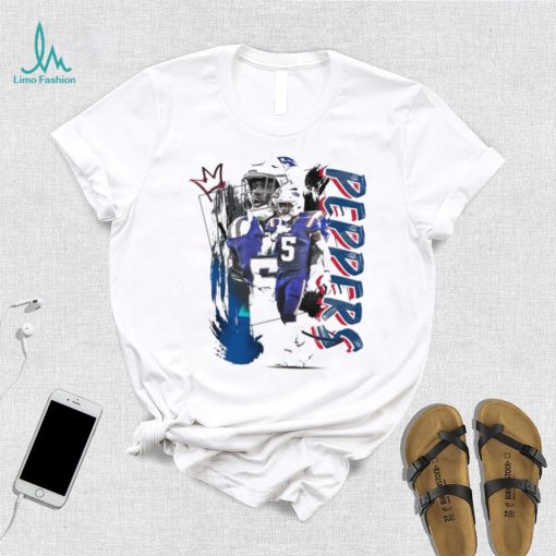 Jabrill Peppers number 5 New England Patriots football player pose poster shirt