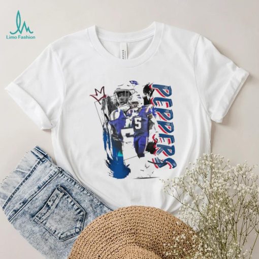 Jabrill Peppers number 5 New England Patriots football player pose poster shirt