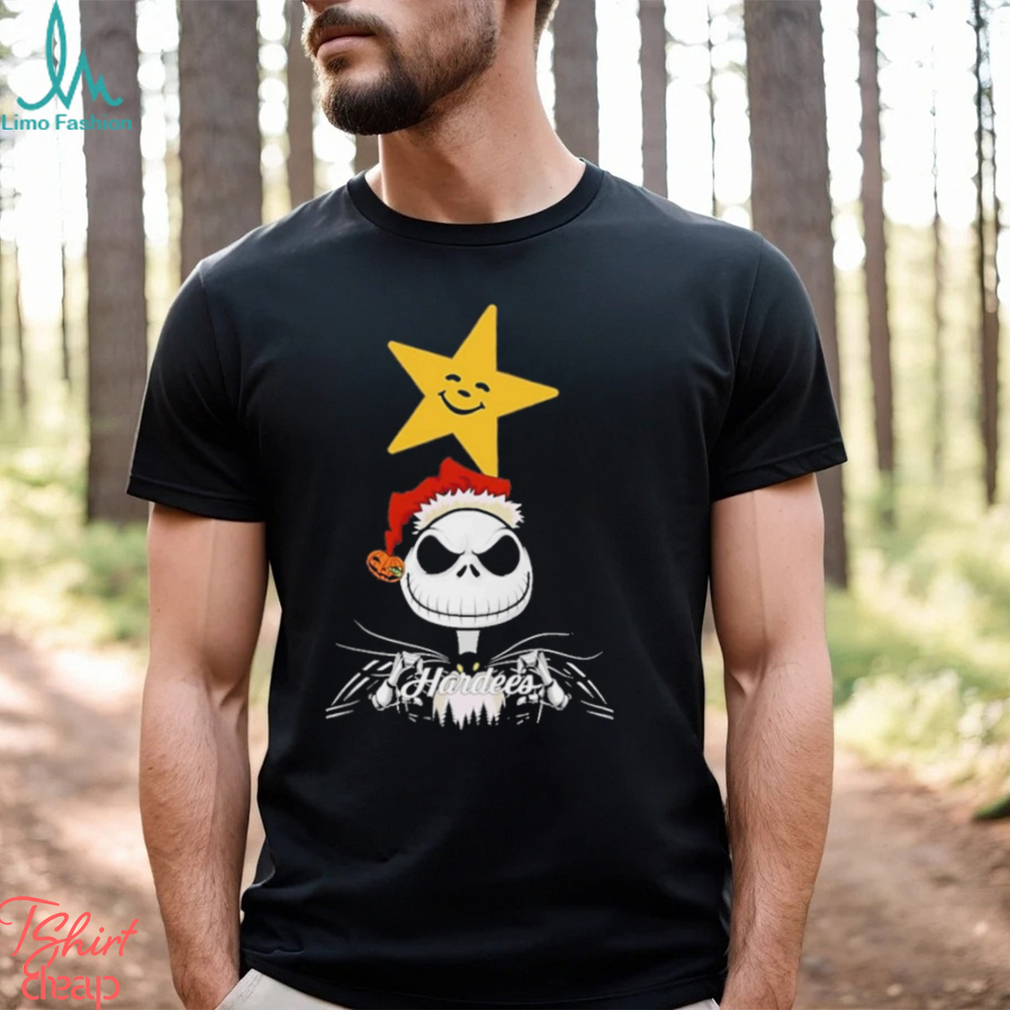 Jack Skellington Santa Hardee’s Logo Merry Christmas Shirt Jack Skellington Santa Hardee’s Logo Merry Christmas Shirt