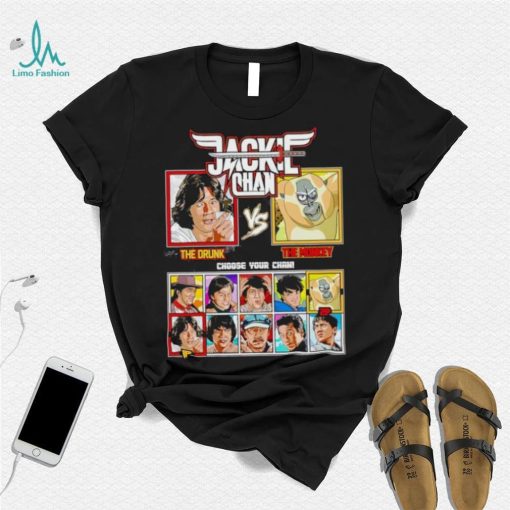 Jackie Chan Drunken Master vs Kung Fu Panda shirt