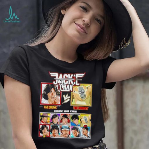 Jackie Chan Drunken Master vs Kung Fu Panda shirt