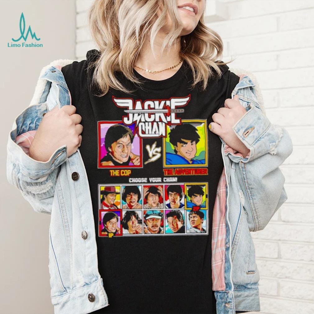 Jackie Chan Rumble in the Bronx vs Jackie Chan Adventures shirt Jackie Chan Rumble in the Bronx vs Jackie Chan Adventures shirt