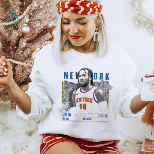 Jalen Brunson number 11 New York Knicks basketball player paper poster shirt