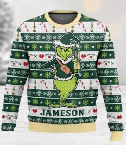 Jameson Grinch 3D Sweater Christmas Gift Ugly Christmas Sweater