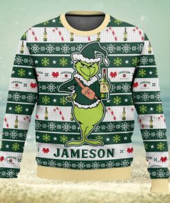 Jameson Grinch 3D Sweater Christmas Gift Ugly Christmas Sweater