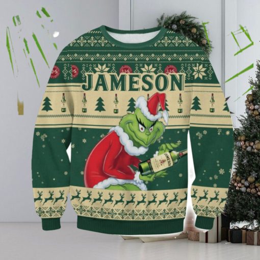 Jameson Grinch AOP Ugly Christmas Sweater Christmas Gift For Men And Women