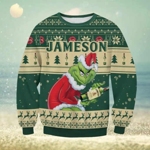 Jameson Iris Whisky x The Grinch Ugly Christmas Sweater