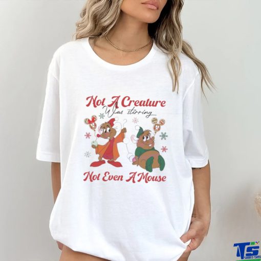 Jaq and Gus not a creature was stirring not even a mouse shirt