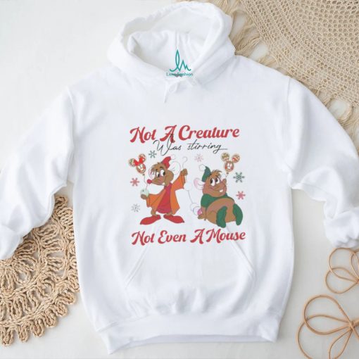 Jaq and Gus not a creature was stirring not even a mouse shirt