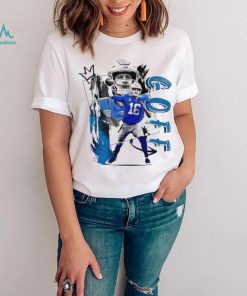 Jared Goff number 16 Detroit Lions football player pose gift shirt