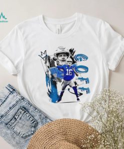 Jared Goff number 16 Detroit Lions football player pose gift shirt