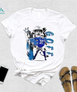 Jared Goff number 16 Detroit Lions football player pose gift shirt