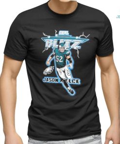 Jason Kelce Charcoal Philadelphia Eagles NFL Blitz Player T shirt