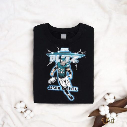 Jason Kelce Charcoal Philadelphia Eagles NFL Blitz Player T shirt