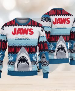 Jaws Da Dum Shark Ugly Christmas Sweater