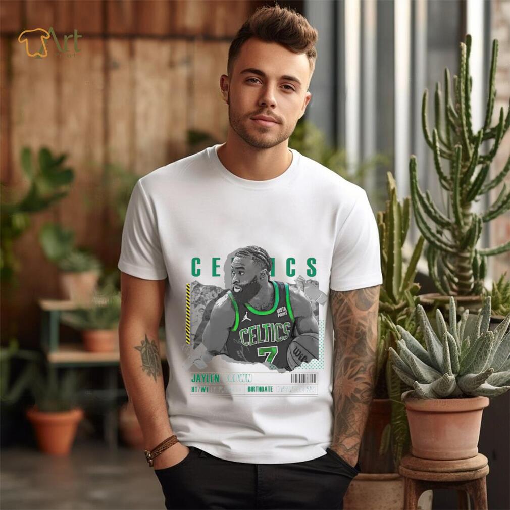 Jaylen Brown number 7 Boston Celtics basketball player paper poster shirt Jaylen Brown number 7 Boston Celtics basketball player paper poster shirt