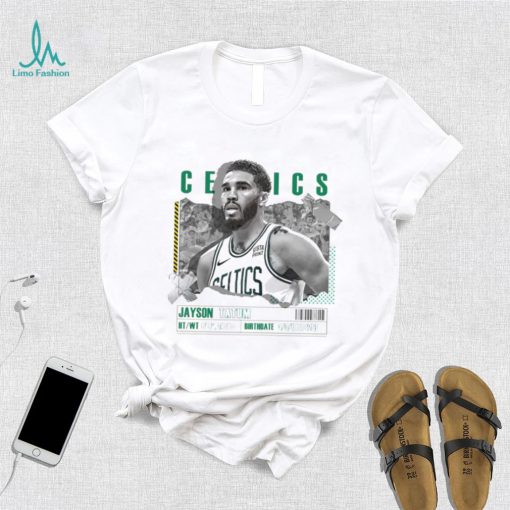 Jayson Tatum number 0 Boston Celtics basketball player paper poster shirt