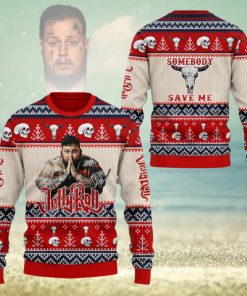 Jelly Roll Somebody Save Me Sweater Christmas