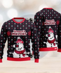 Jeppson’s Malort Snowman Ugly Christmas Sweater