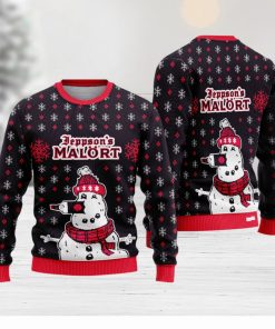 Jeppson’s Malort Snowman Ugly Christmas Sweater