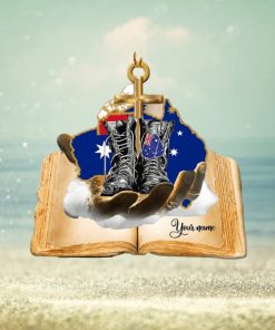 Jesus Hands Holding Australia Veteran Ornament