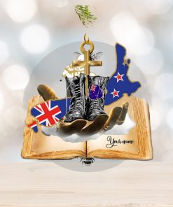 Jesus Hands Holding New Zealand Veteran Ornament