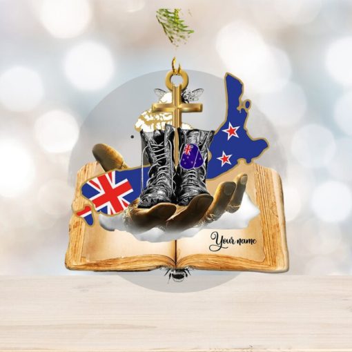 Jesus Hands Holding New Zealand Veteran Ornament