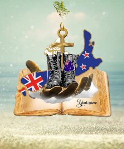 Jesus Hands Holding New Zealand Veteran Ornament