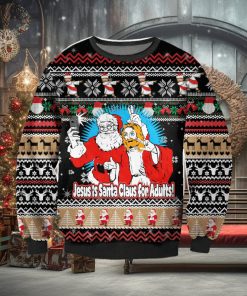 Jesus Is Santa Claus For Adults Ugly Christmas Sweater Perfect Holiday Gift